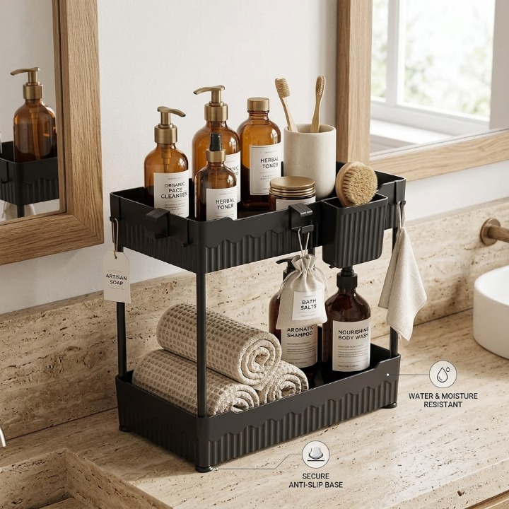 Avorel NeatSpace™ | 2-Pack Under-Sink Organizer